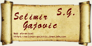 Selimir Gajović vizit kartica